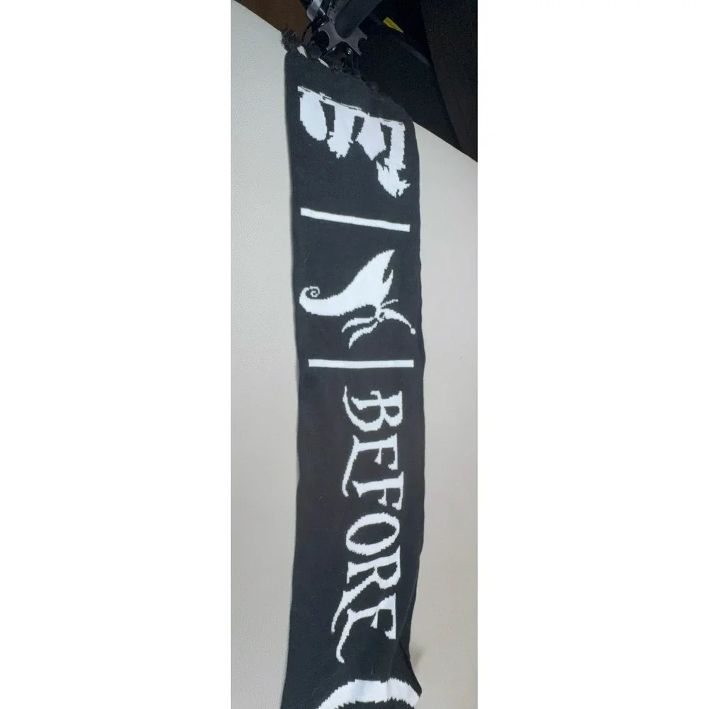 Nightmare Before Christmas Jack Skellington Zero Graveyard Scene Fringe Scarf